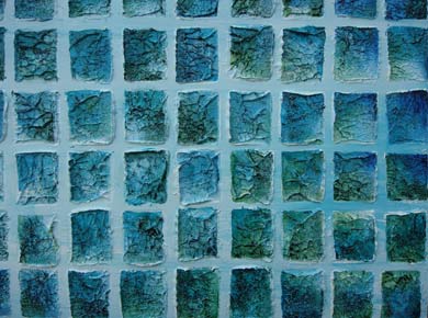 Öl auf Holz „150 Ice Cubes“ 124x34