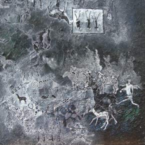 Öl auf Holz „Am Schwarzfels IIII“ 60x60
