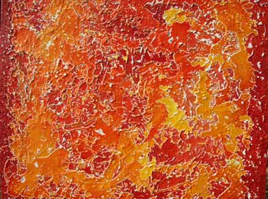 Öl auf Leinwand „Oberfläche des Sterns“ 82x72