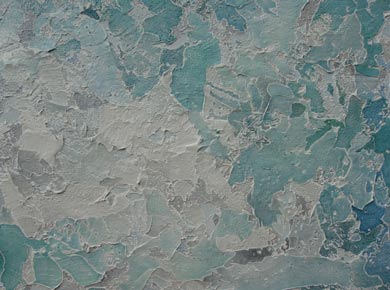 Öl auf Holz „Grünland“ 105x54