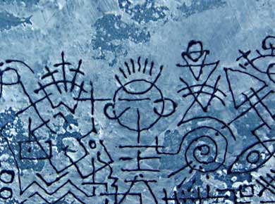 Acryl auf Holz „Winterzeichen“ 88x10