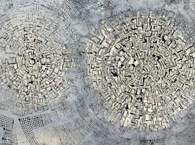 Öl auf Holz (Dreiteilig) „Feinmechanik“ 43x42