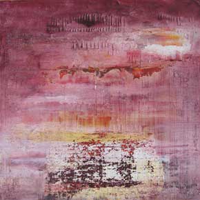 Öl auf Holz „Morgengedicht“ 34x34