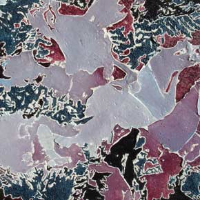 Öl auf Holz (Detail) „Von Paynes zu Mauve“ 34x34