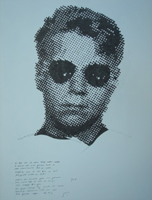 Filzstift auf Papier „Stefan“ 50x70