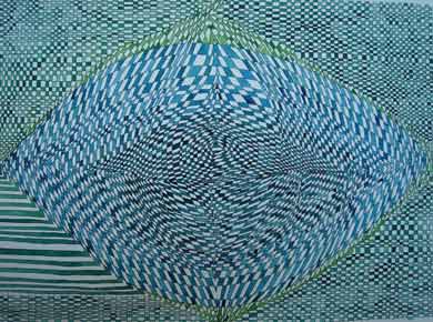 Aquarell auf Papier „Linse 27207“ 32x24